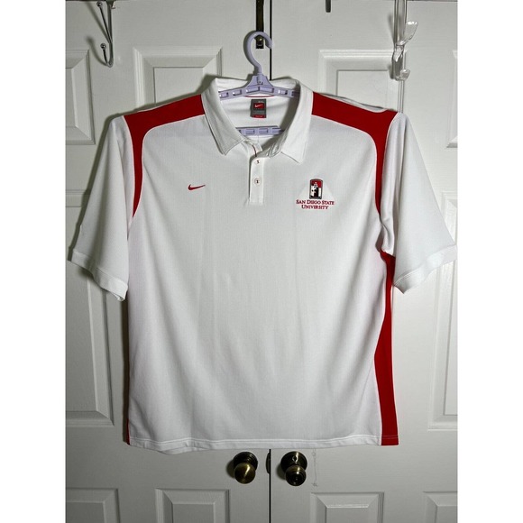 NWT Nike Dri Fit San Diego State University Mens Polo Size 3XL MSRP 60 - Picture 2 of 7